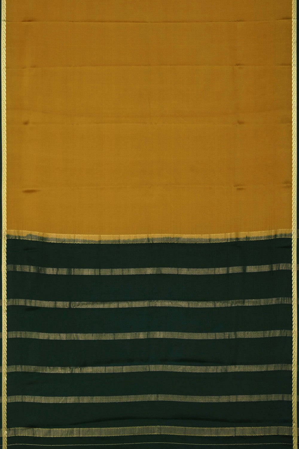 Image of Binny Crepe Mustard Yellow Saree