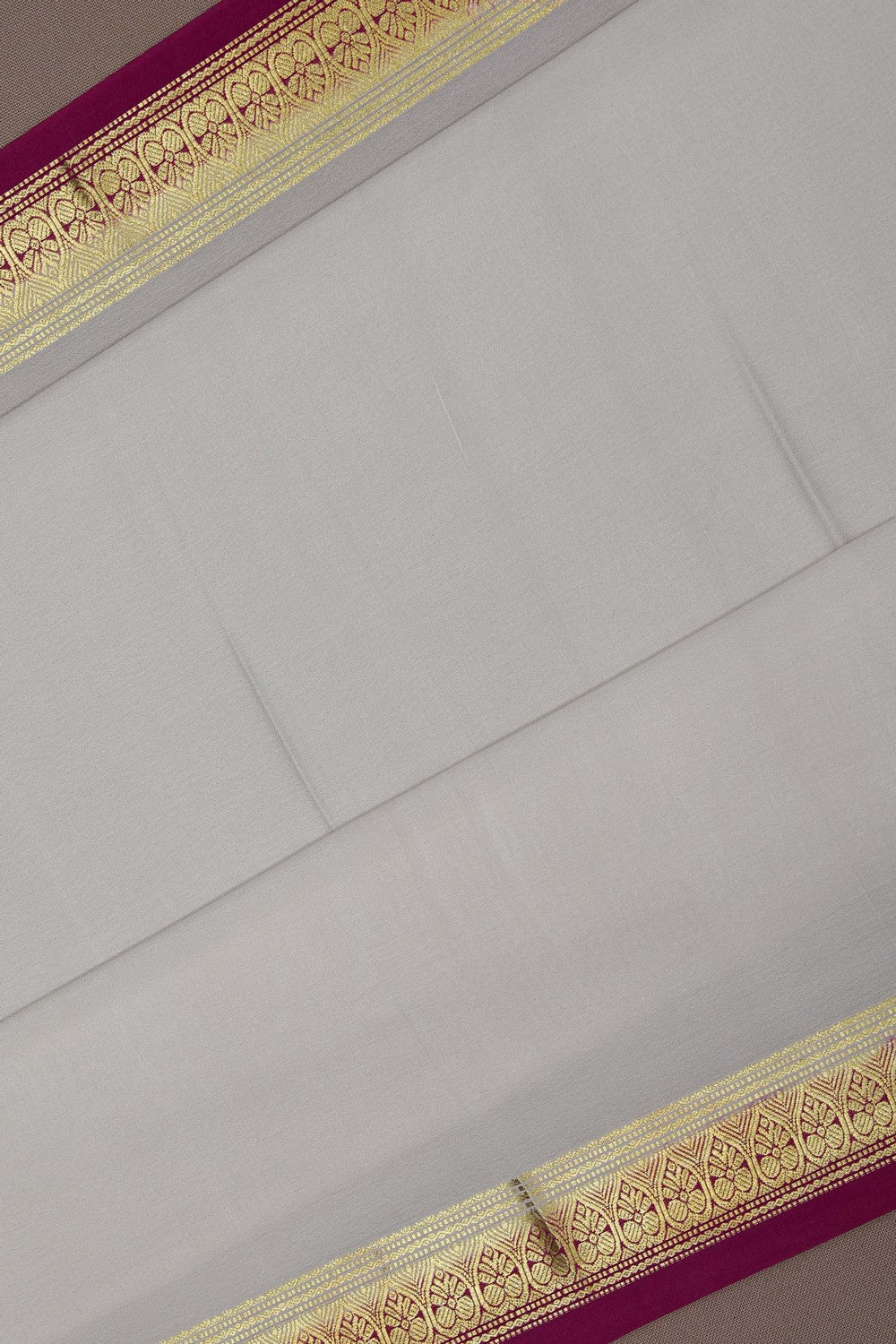 Image of Binny Crepe White Saree