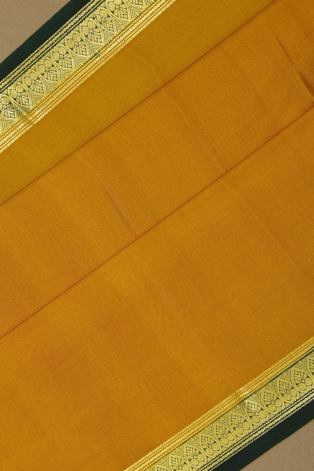 Image of Binny Crepe Mustard Yellow Saree