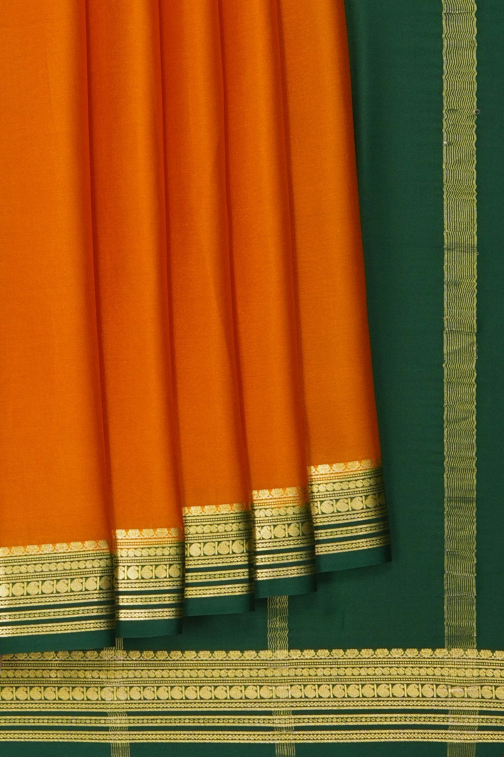Image of Binny Crepe Orange Saree
