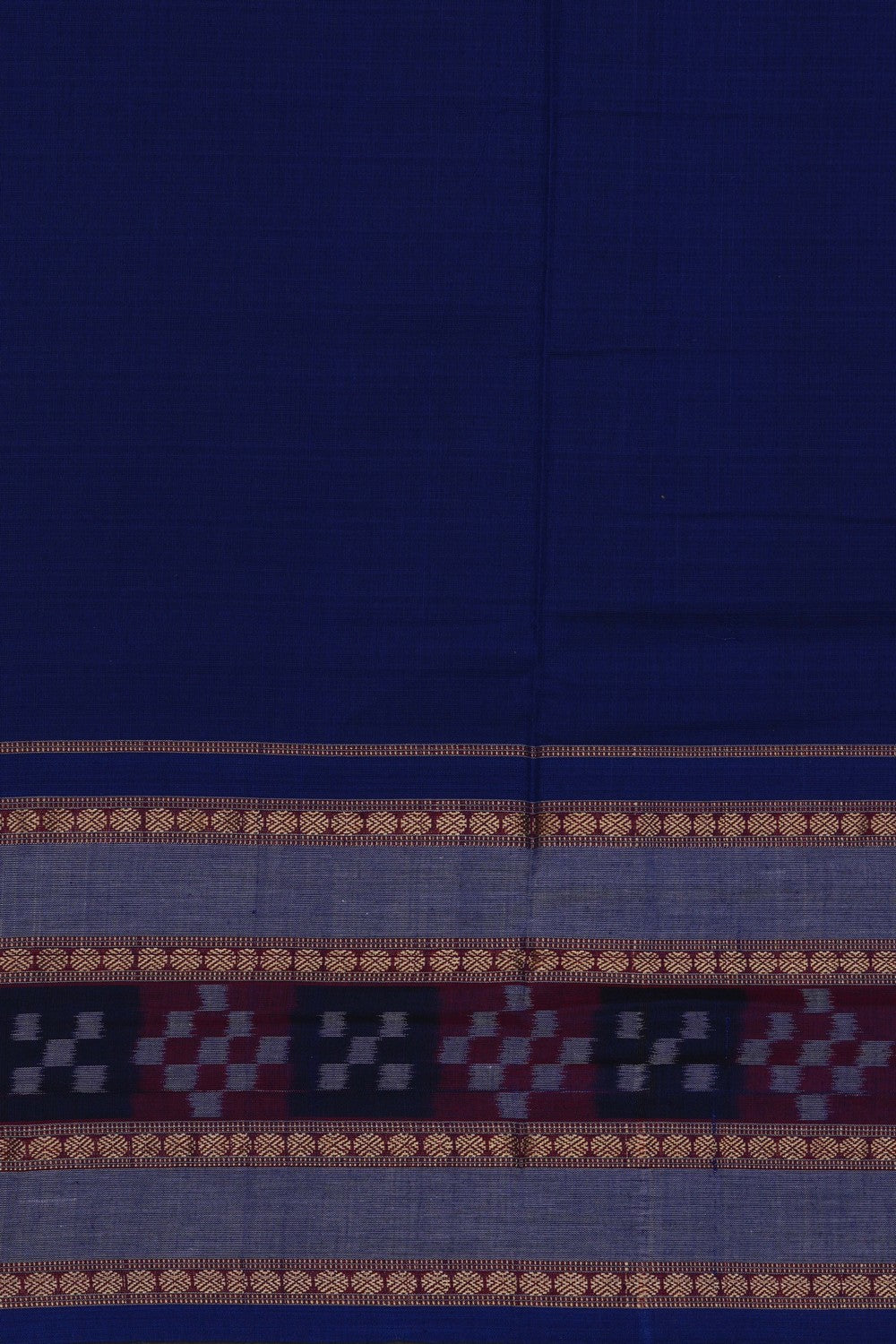 Image of Sambalpuri Cotton Red Saree