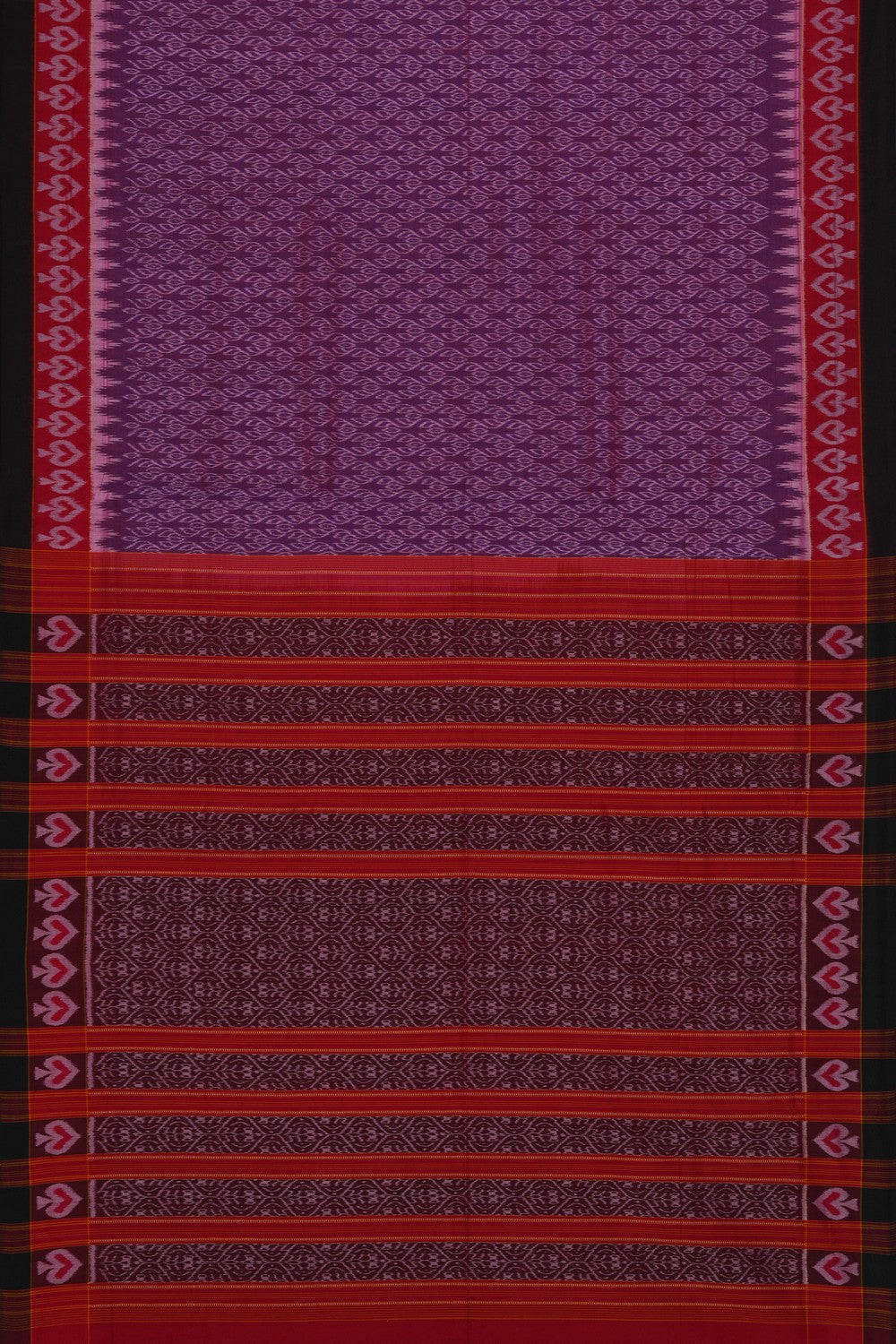 Image of Sambalpuri Cotton Purple Saree