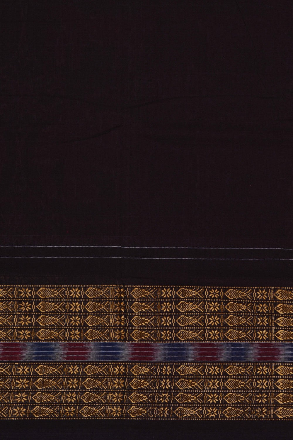 Image of Sambalpuri Cotton Maroon Saree