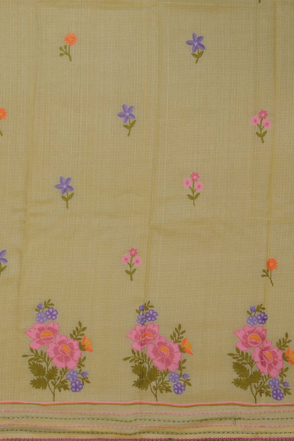 Image of Kota Doria Unstitched Suit (3 Pcs Set)