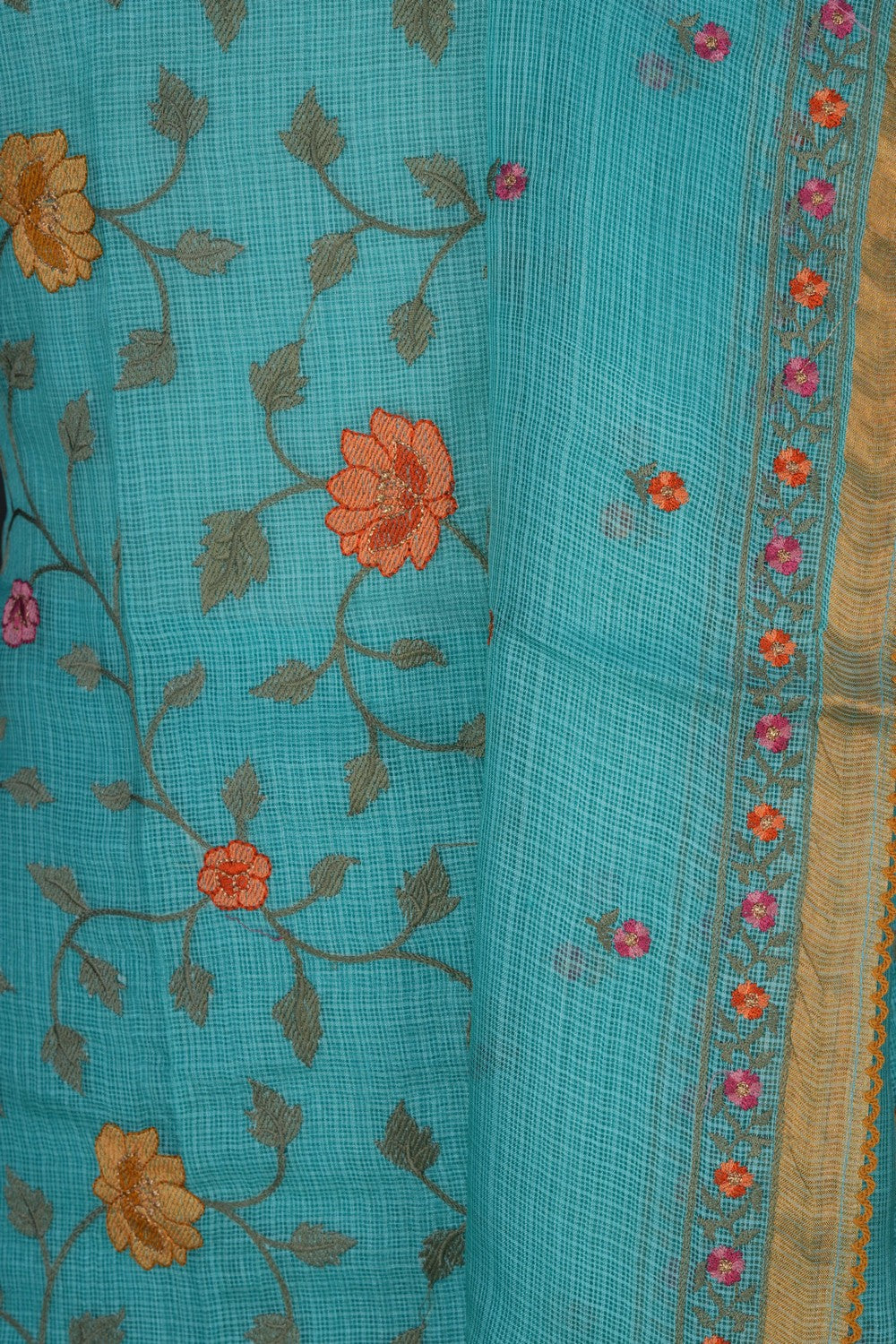 Image of Kota Doria Unstitched Suit (3 Pcs Set)