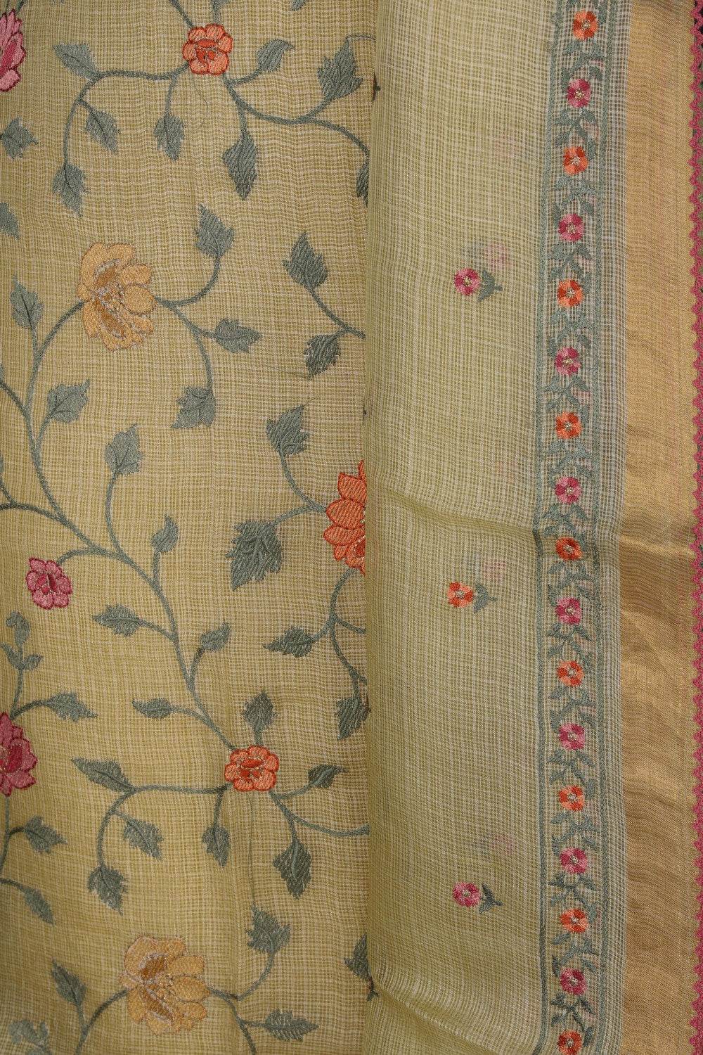 Image of Kota Doria Unstitched Suit (3 Pcs Set)