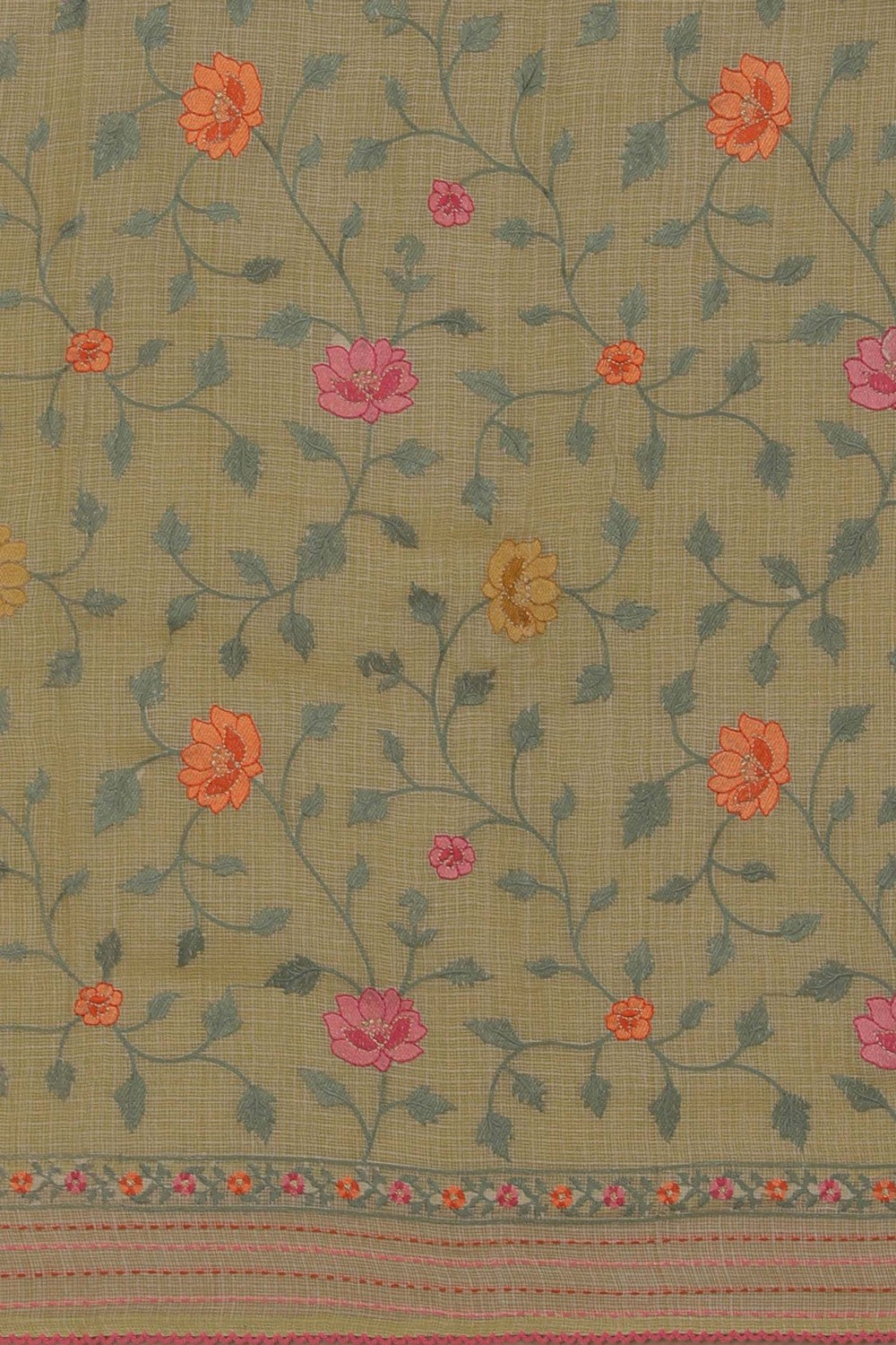 Image of Kota Doria Unstitched Suit (3 Pcs Set)