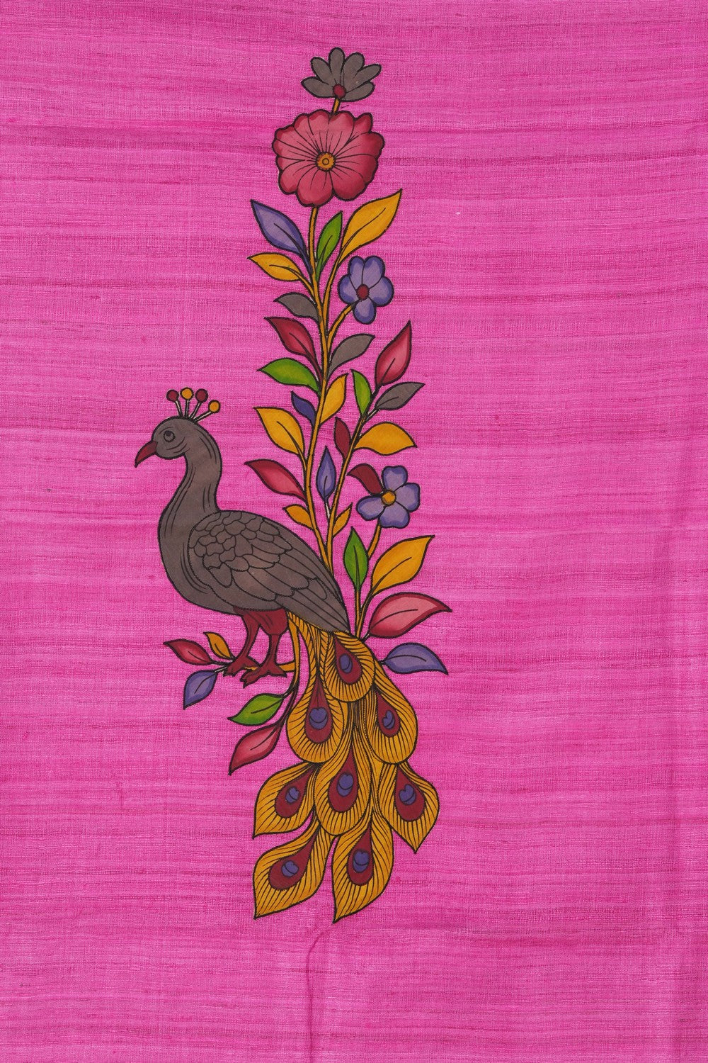 Image of Kalamkari Hand-Painted Kurta Fabric (1 Pcs)