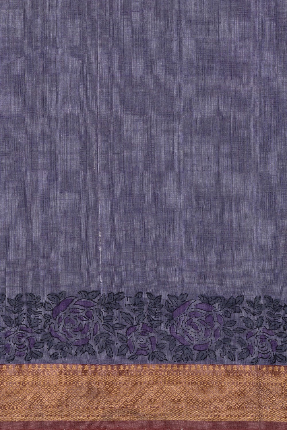 Image of Mangalagiri Cotton Purple Saree