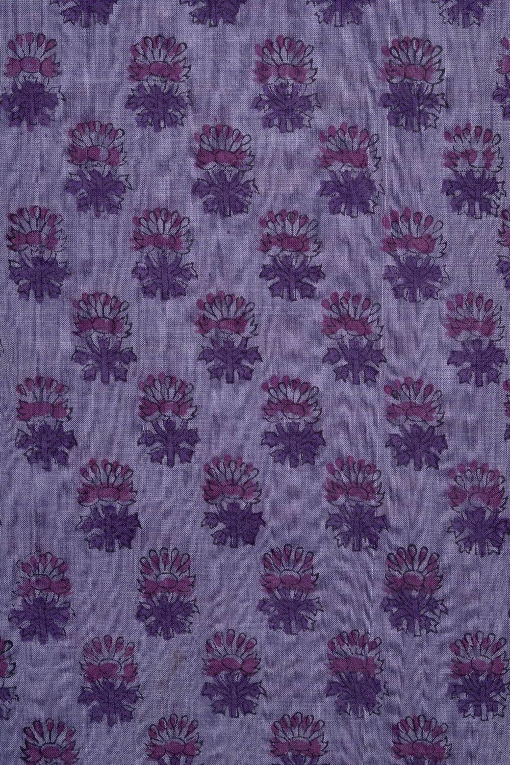 Image of Mangalagiri Cotton Purple Saree