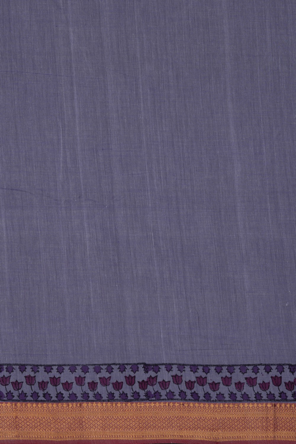 Image of Mangalagiri Cotton Purple Saree