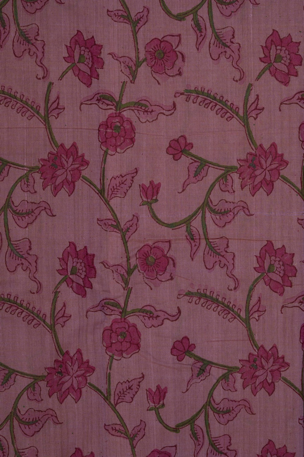 Image of Mangalagiri Cotton Pink Saree