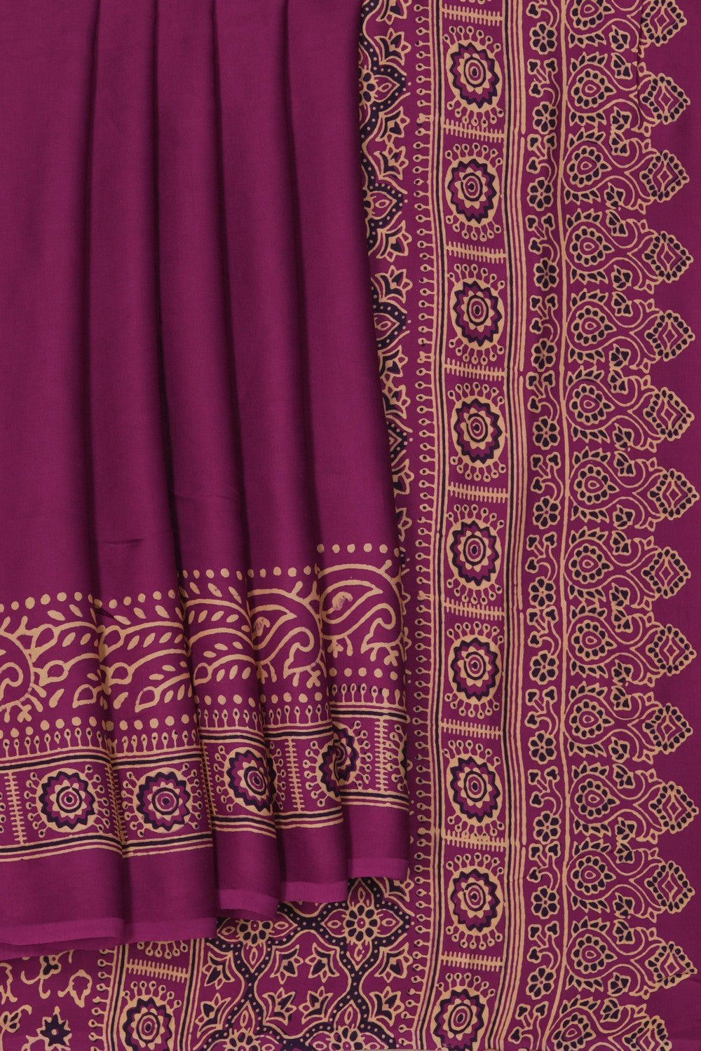 Image of A Pink Satin Silk Saree