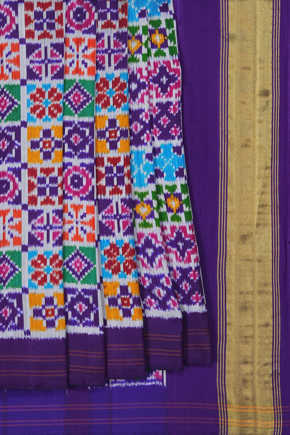 Image of Patan Patola Silk Double Ikat Saree