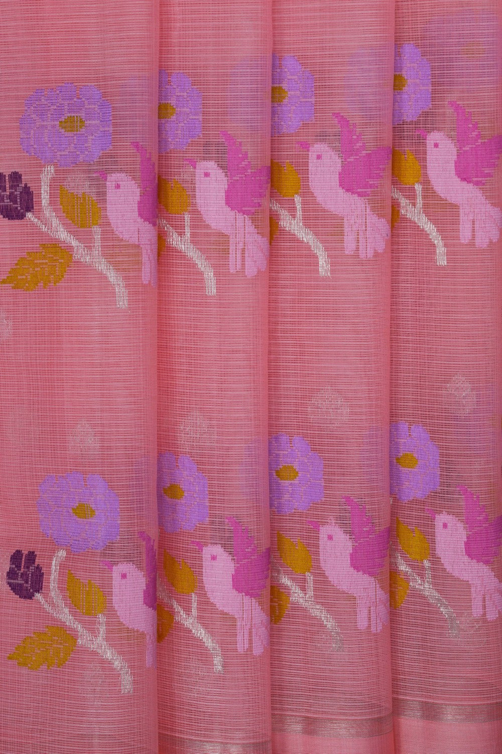Image of Kota Silk Pink Saree