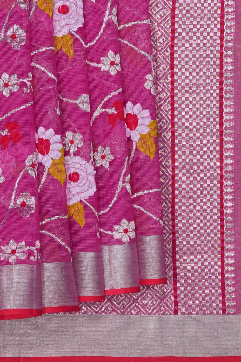 Image of Kota Silk Pink Saree