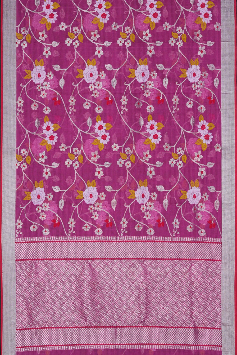 Image of Kota Silk Pink Saree