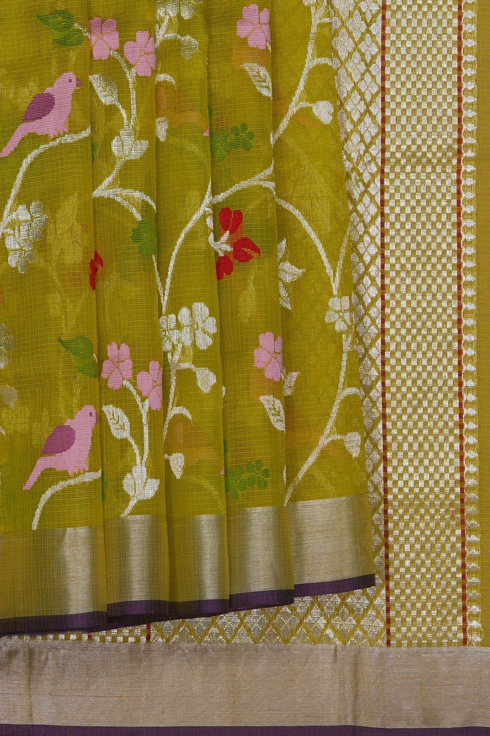 Image of Kota Silk Green Saree