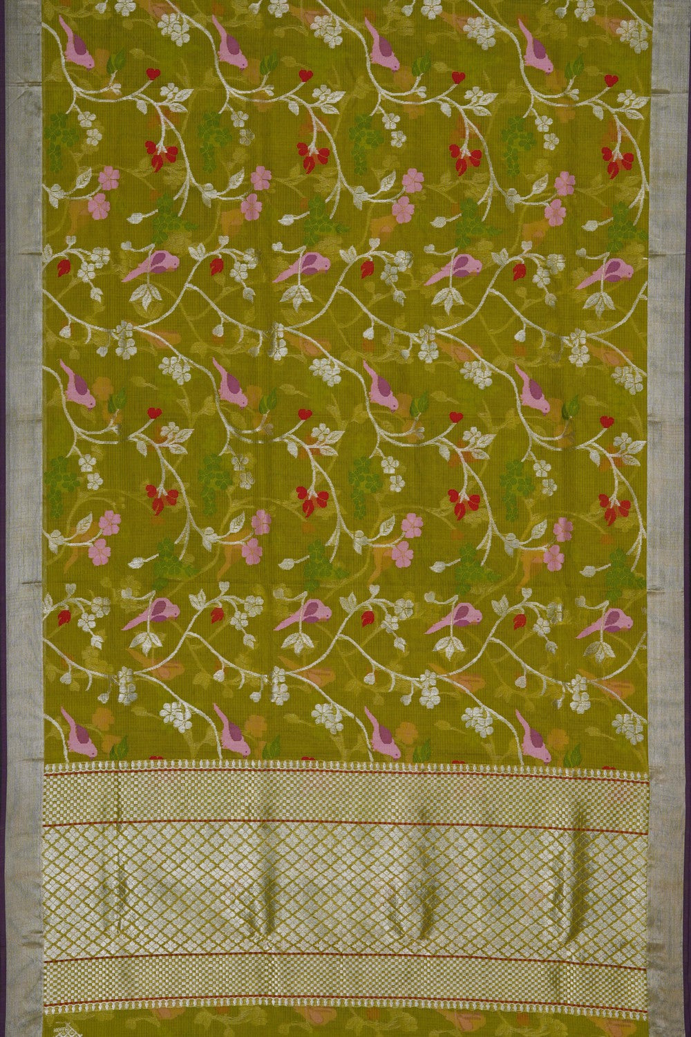 Image of Kota Silk Green Saree