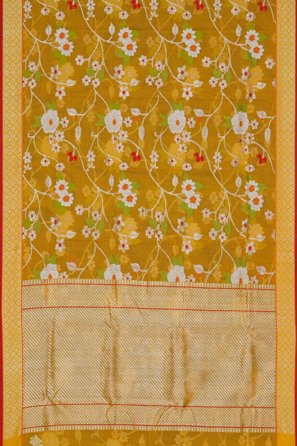 Image of Kota Silk Yellow Saree