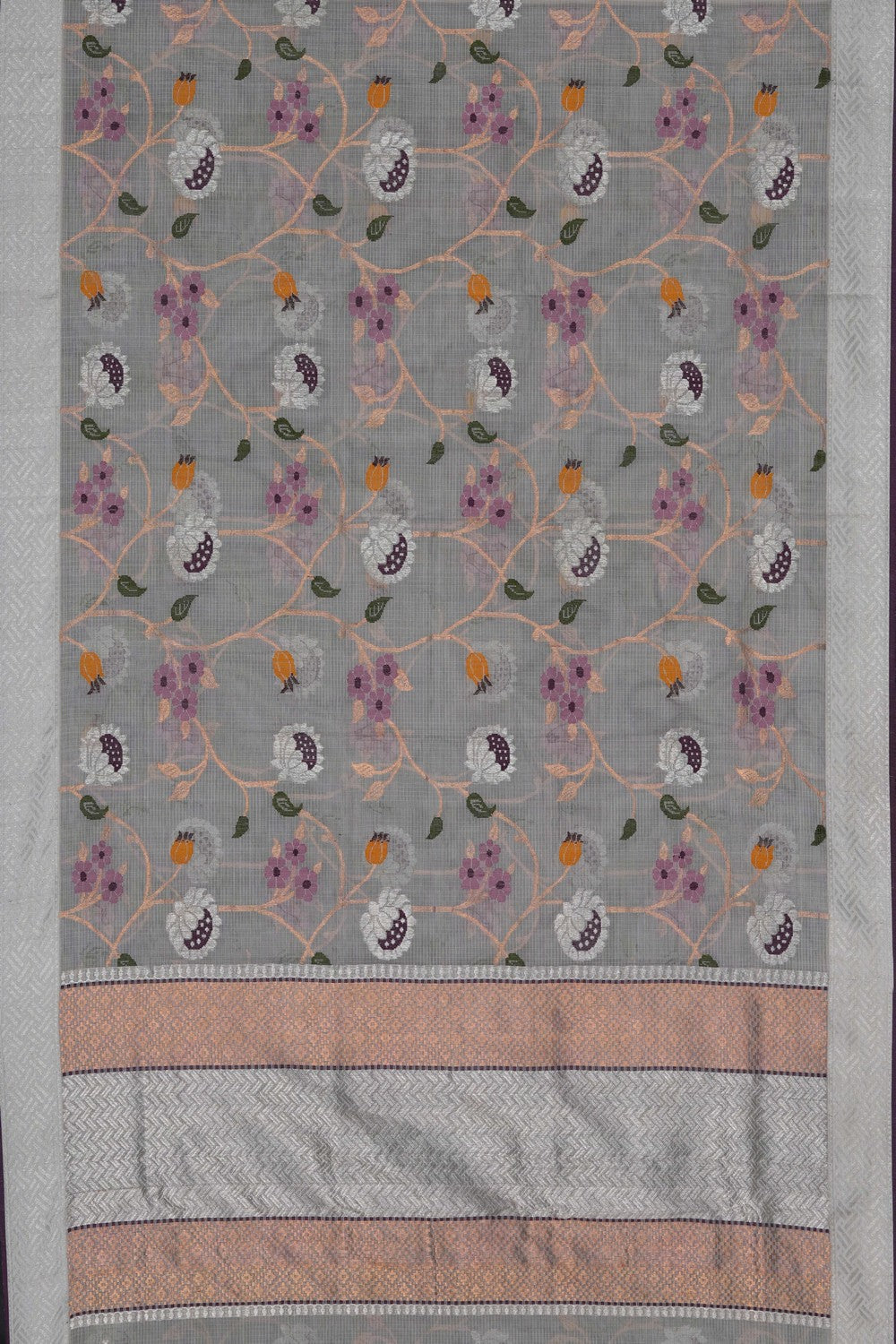 Image of Kota Silk White Saree