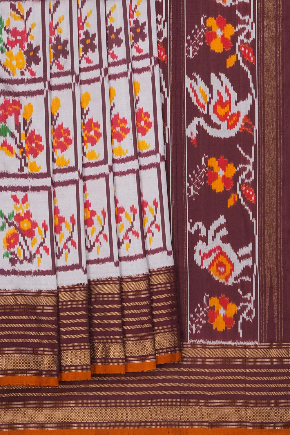 Image of Pochampally Ikat Silk Saree