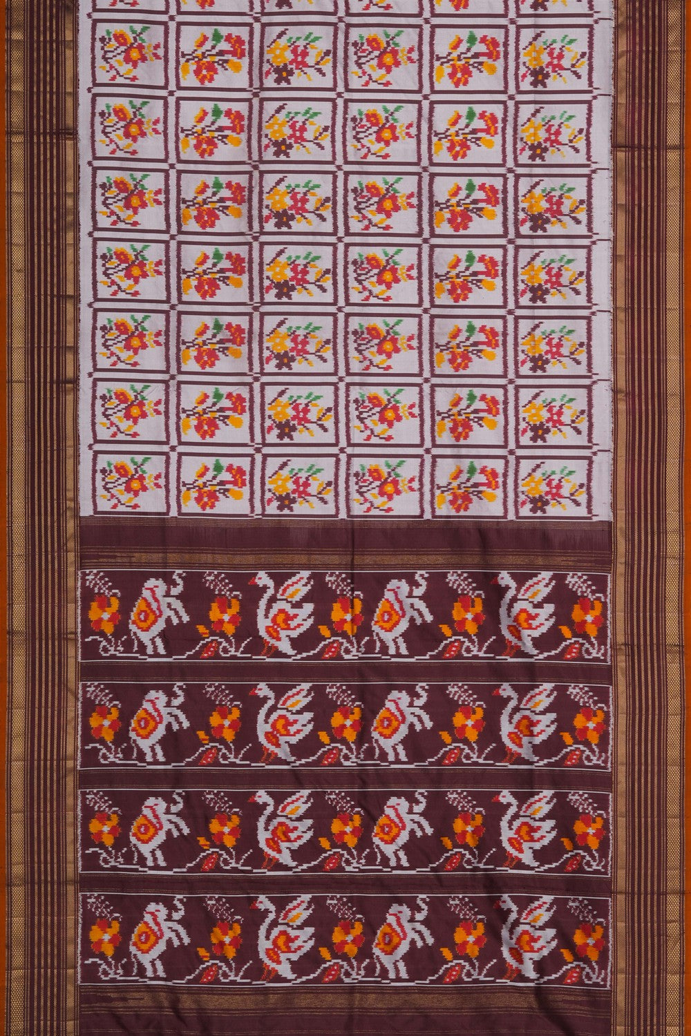 Image of Pochampally Ikat Silk Saree