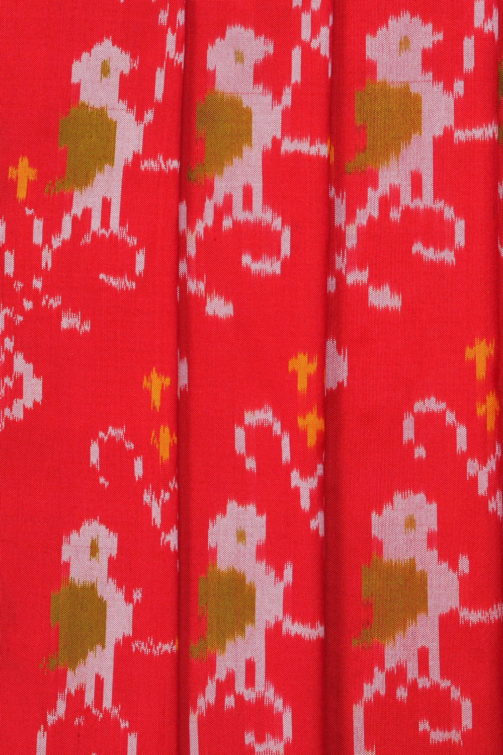 Image of Pochampally Ikat Silk Pink Saree