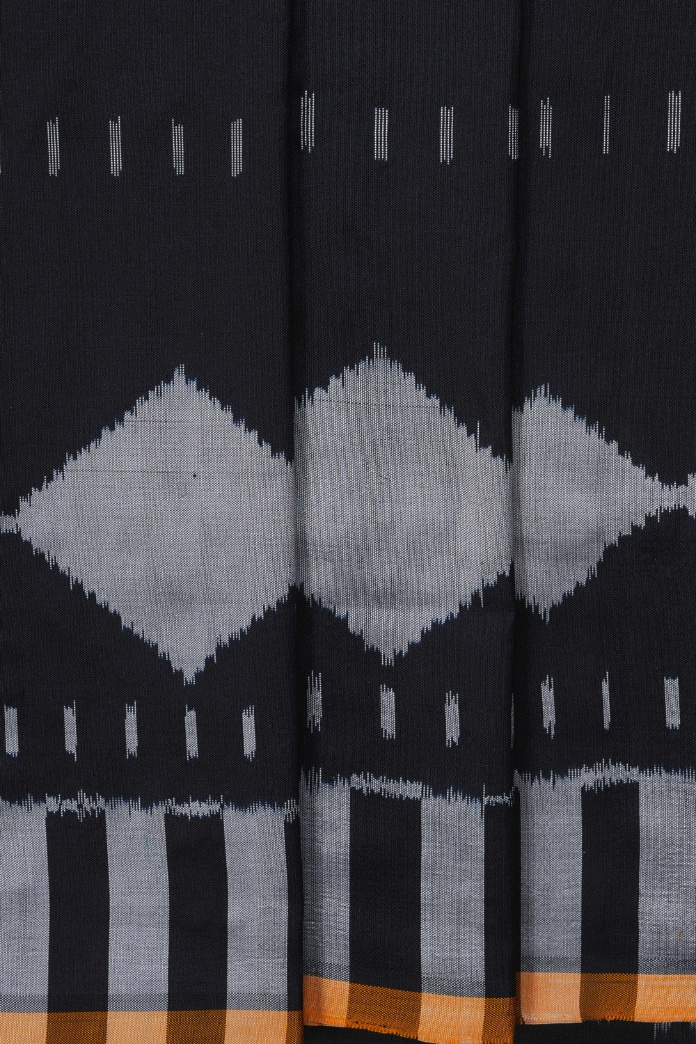 Image of Pochampally Ikat Silk Black Saree