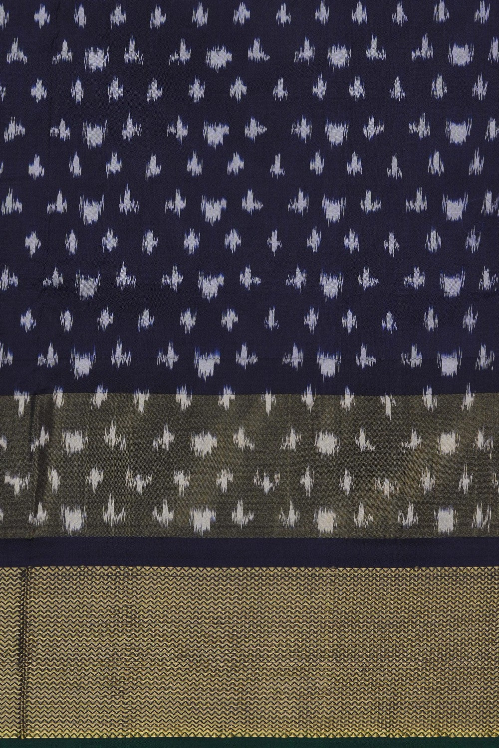 Image of Pochampally Ikat Silk Yellow Saree