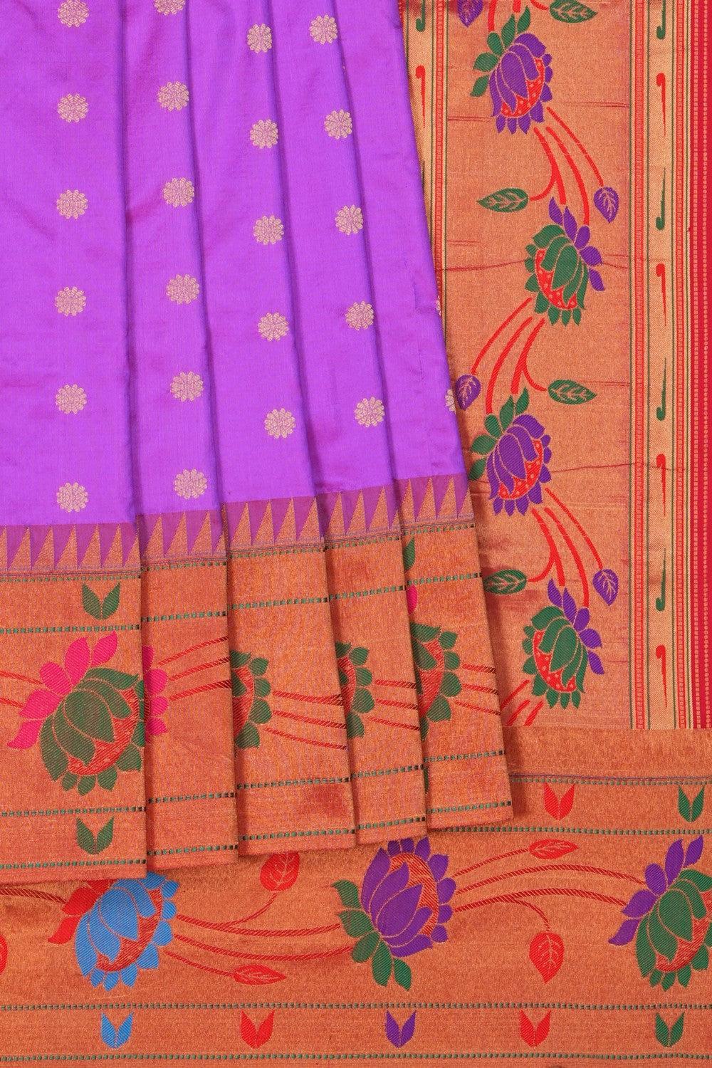 Image of Paithani Silk Purple Saree