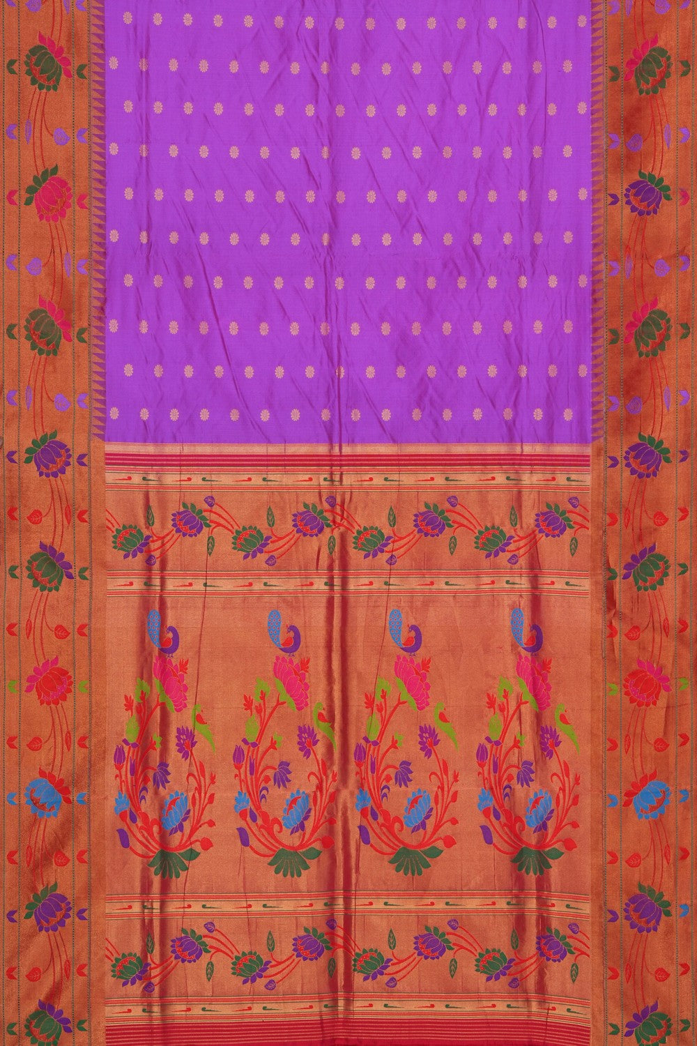 Image of Paithani Silk Purple Saree