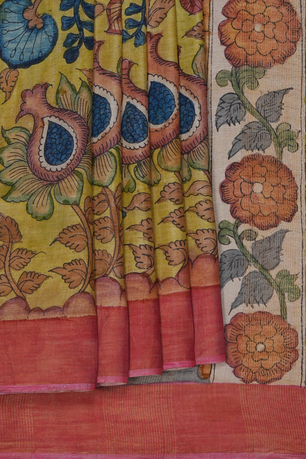 Image of Kalamkari Painting Saree
