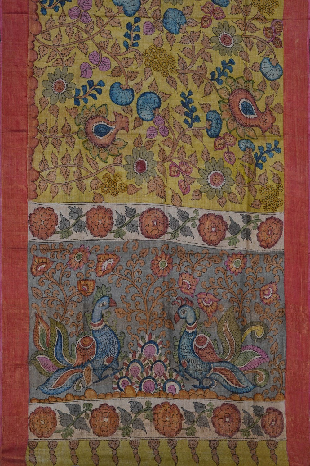 Image of Kalamkari Painting Saree