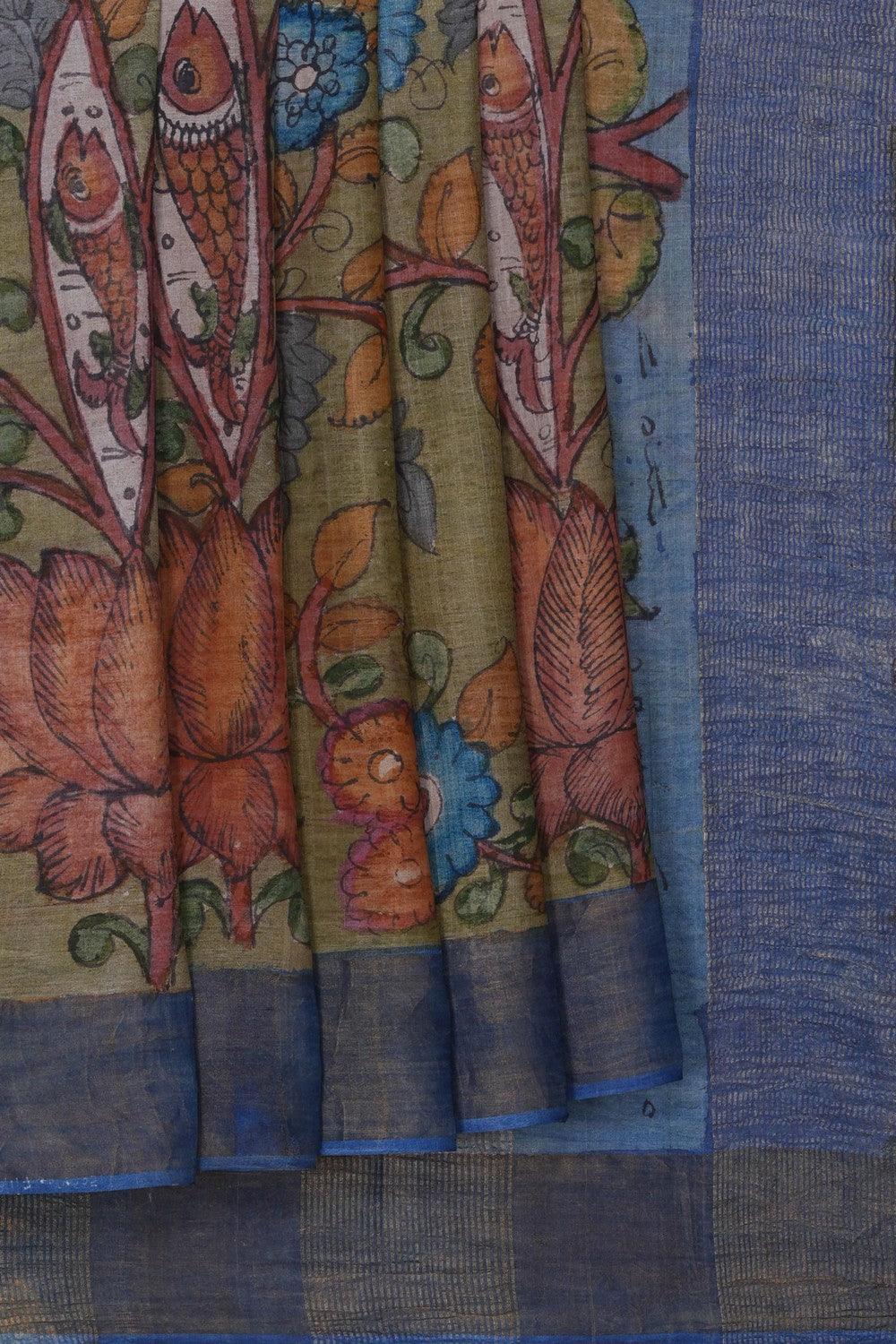 Image of Kalamkari Painting Saree