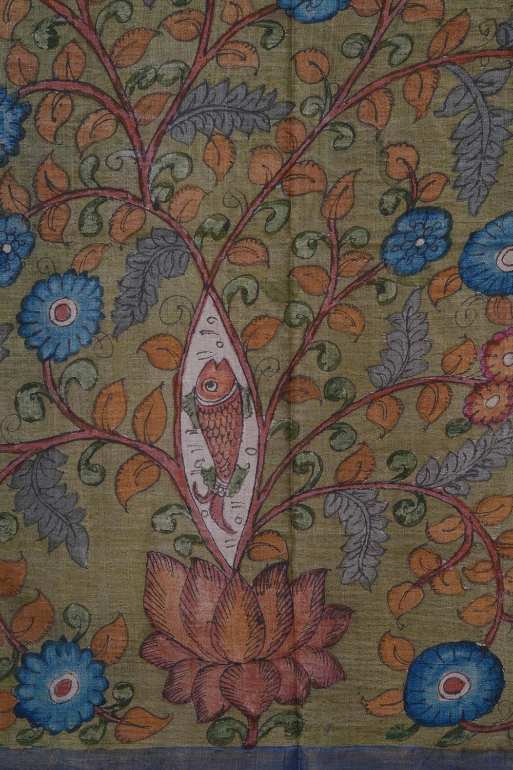 Image of Kalamkari Painting Saree