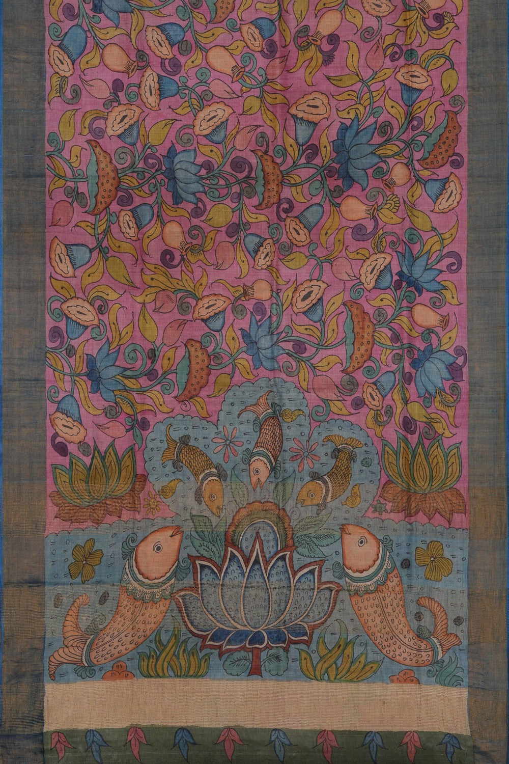 Image of Kalamkari Painting Saree