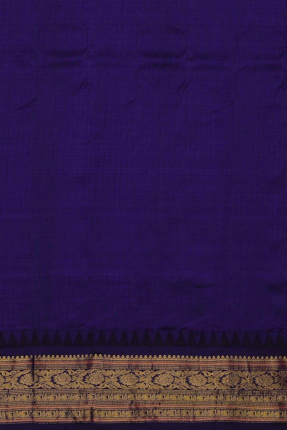 Image of Gadwal Silk Kattam Sea-Green Saree