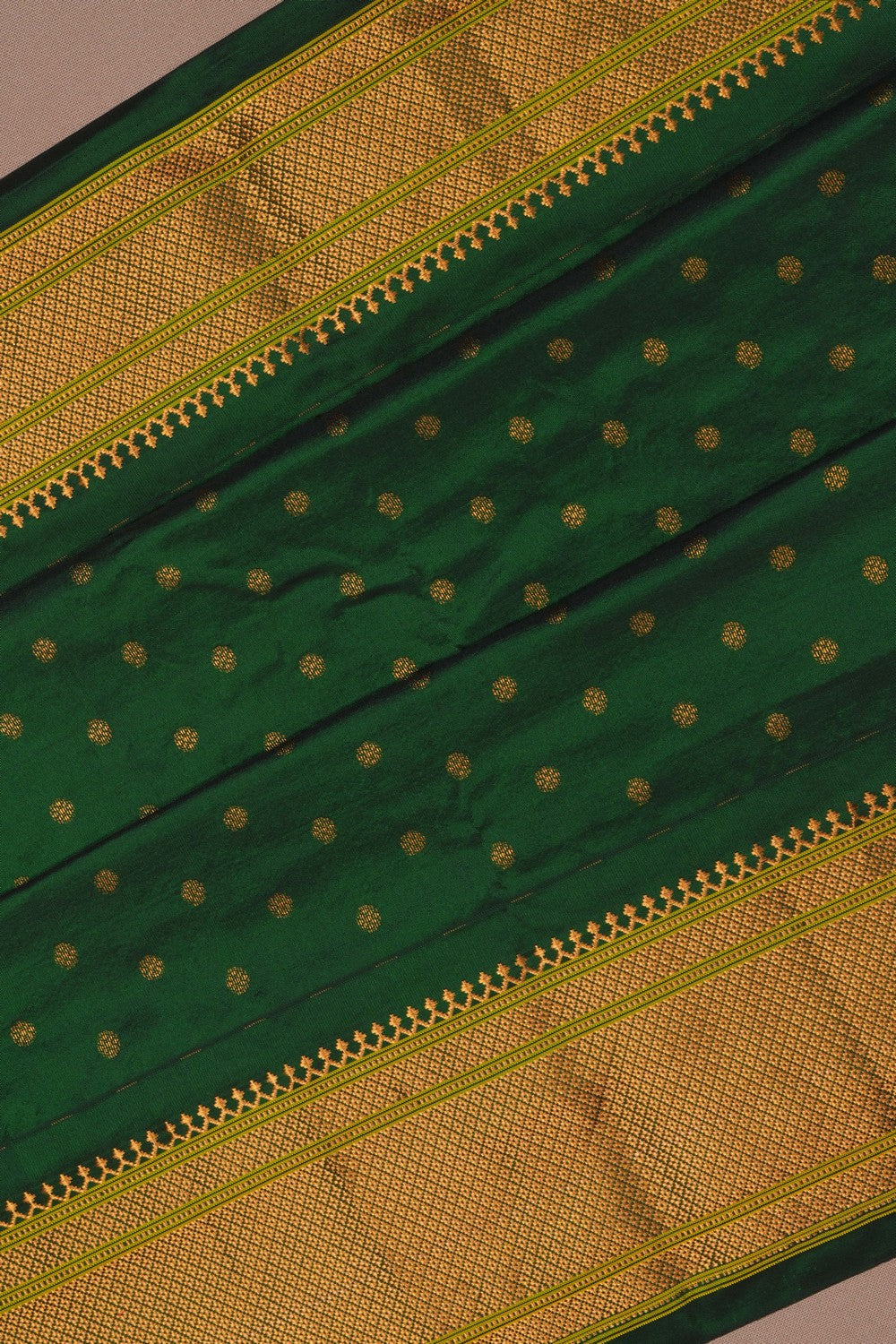 Image of Gadwal Silk Green Saree