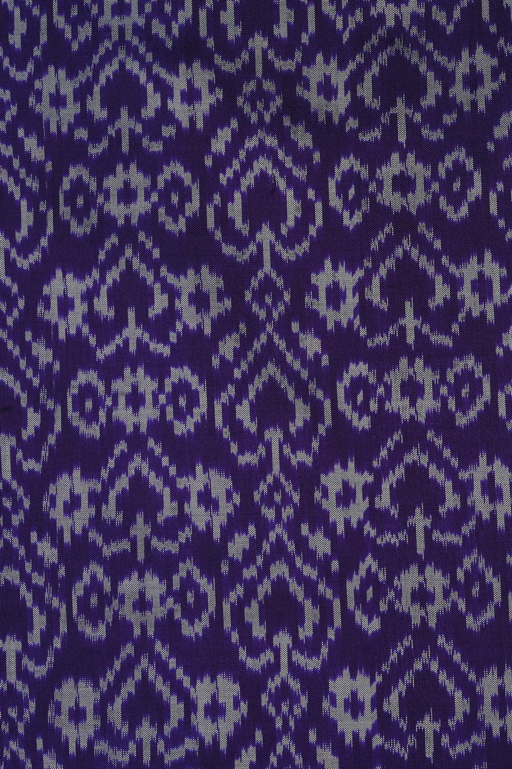 Image of Pochampally Ikat Silk Purple Saree
