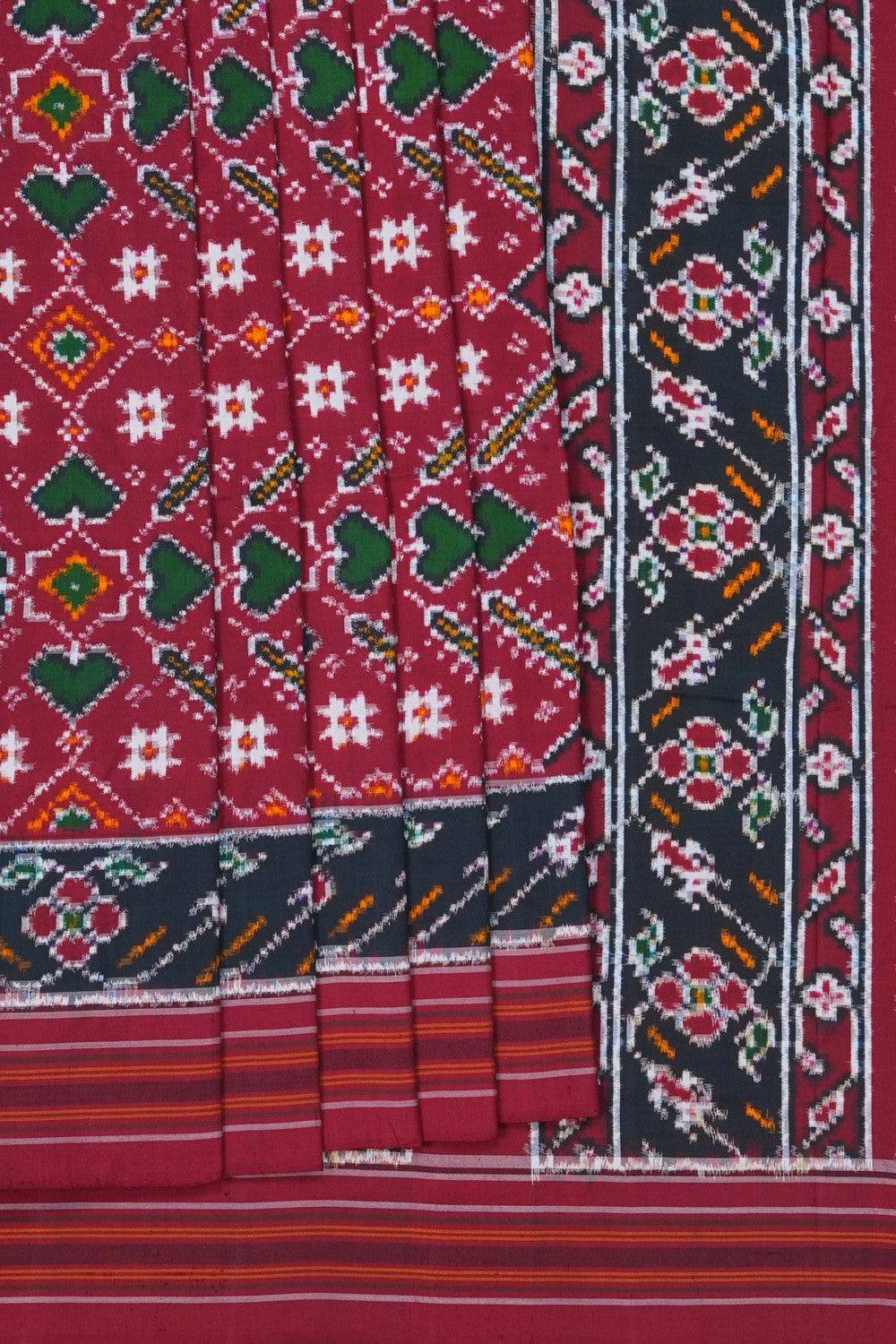Image of Patan Patola Silk Double Ikat Saree