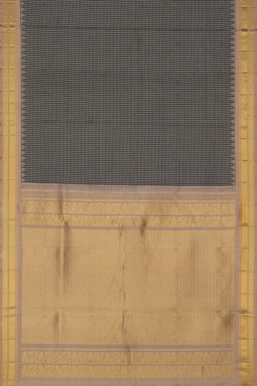 Image of Gadwal Silk Grey Saree