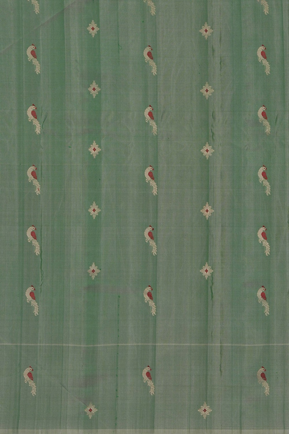 Image of Gadwal Silk Beige Saree