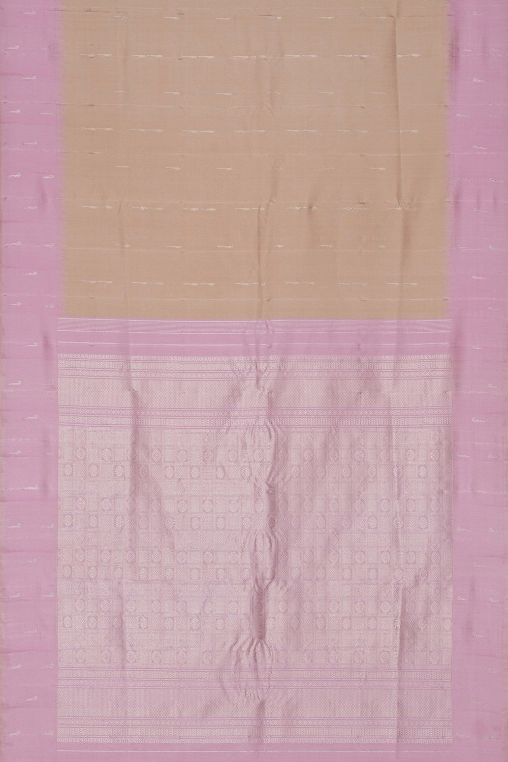 Image of Gadwal Silk Classy Off-White Saree