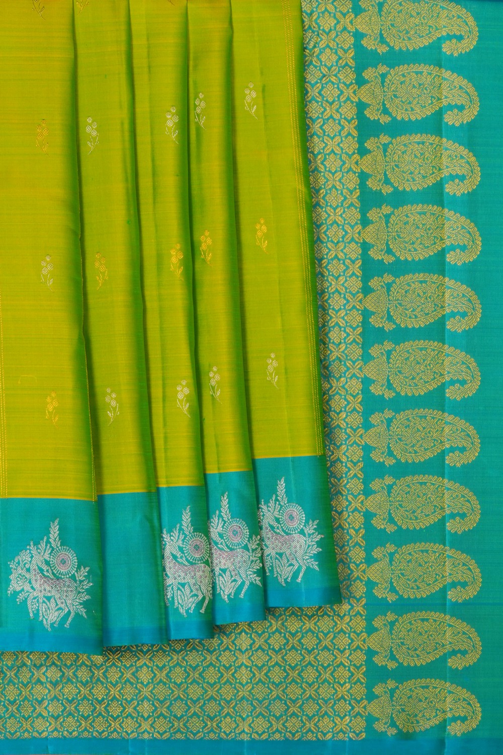 Image of Kanchipattu Green Saree