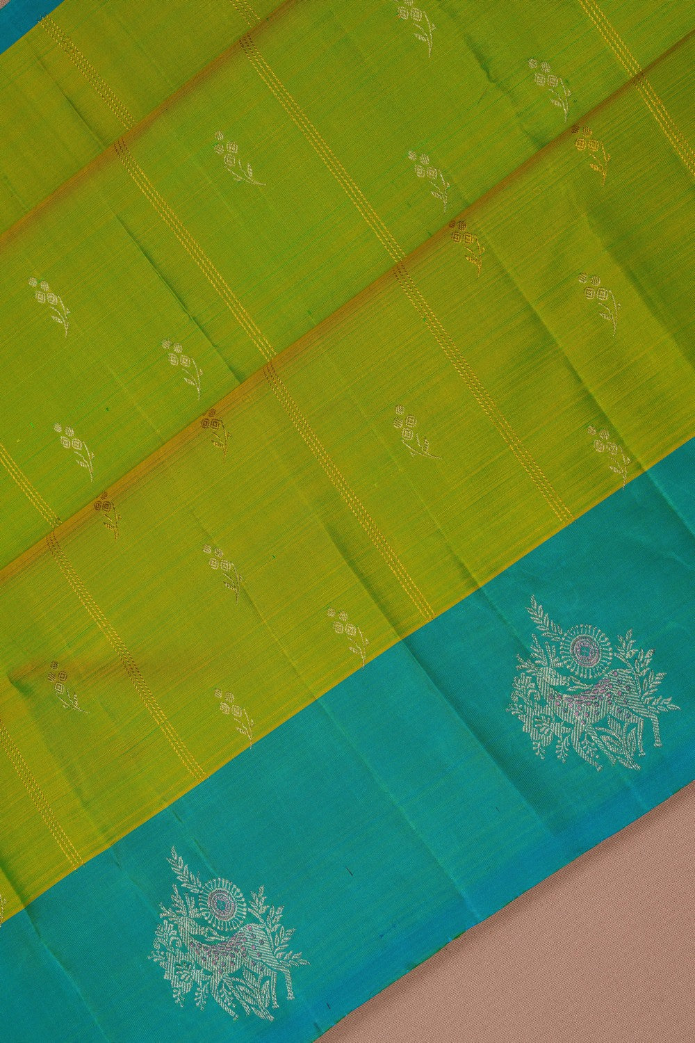 Image of Kanchipattu Green Saree