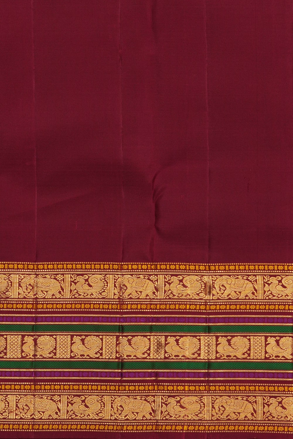 Image of Kanchipattu Bottle Green Saree