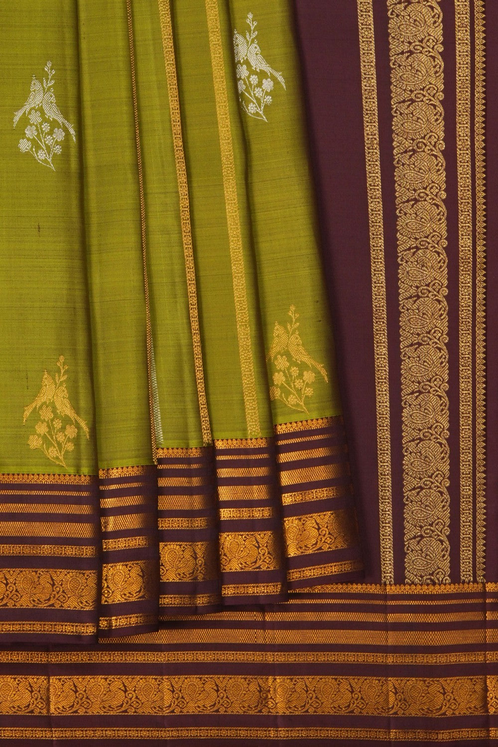 Image of Kanchipattu Green Saree