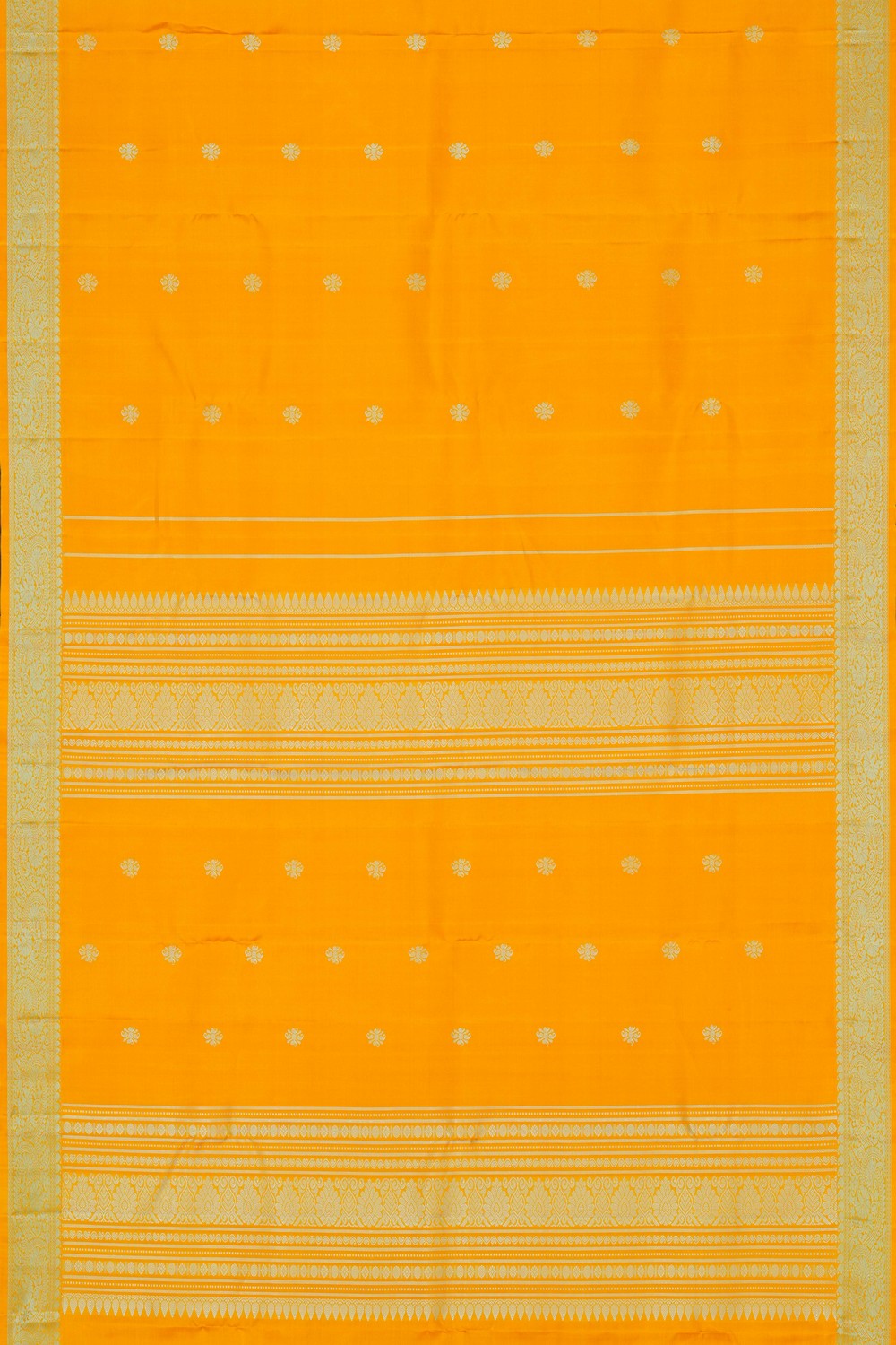 Image of South Silk Yellow Saree