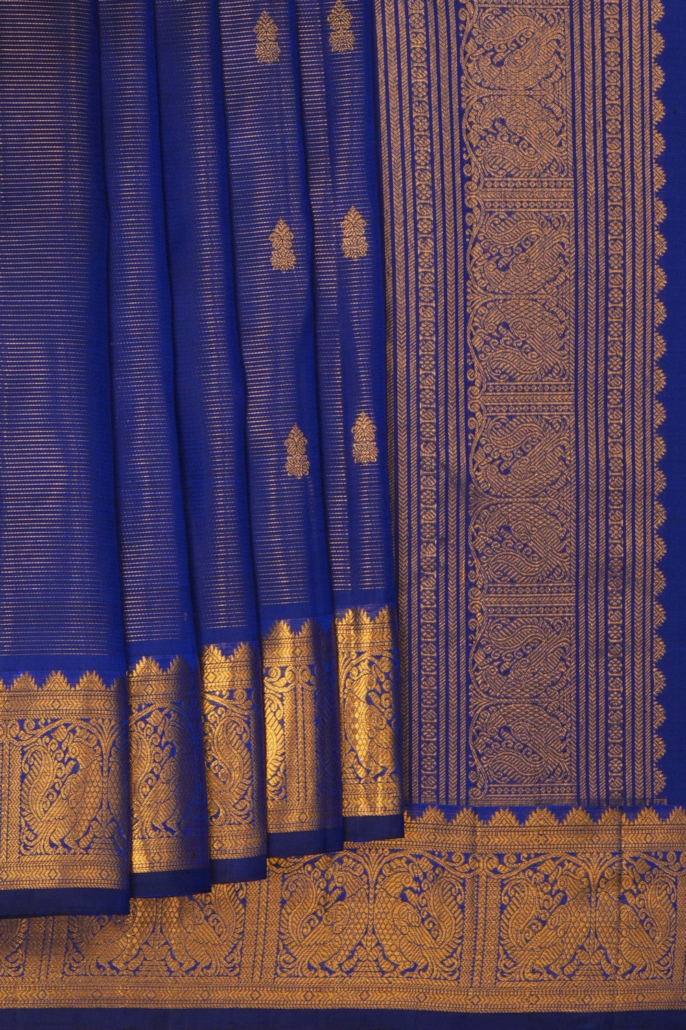 Image of South Silk Indigo Blue Saree